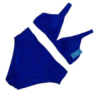 Cupshe New Blue Bikini 2 pc Set Size X-Large